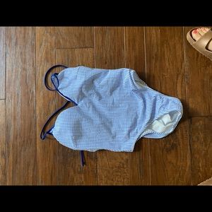 J Crew seersucker bathing suit